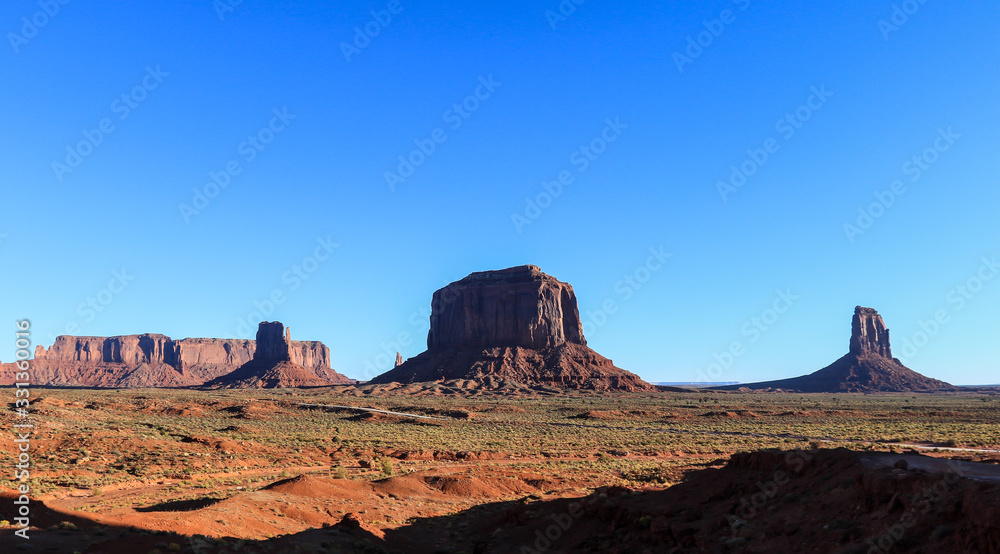 View to the Red Rocks in the Monument Valley, USA View to the Red Rocks in the Monument Valley, USA