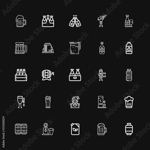Editable 25 barrel icons for web and mobile