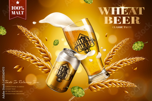 Wheat beer ads