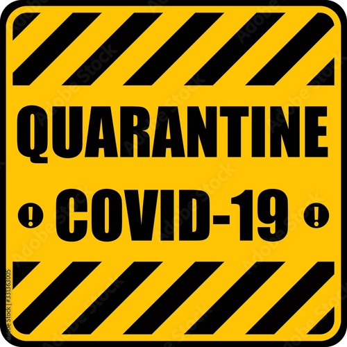 Coronavirus quarantine poster. Stop 2019-nCoV virus. Vector illustration.