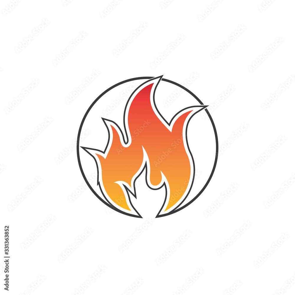 Fire flame vector illustration design template Fire flame vector illustration design template
