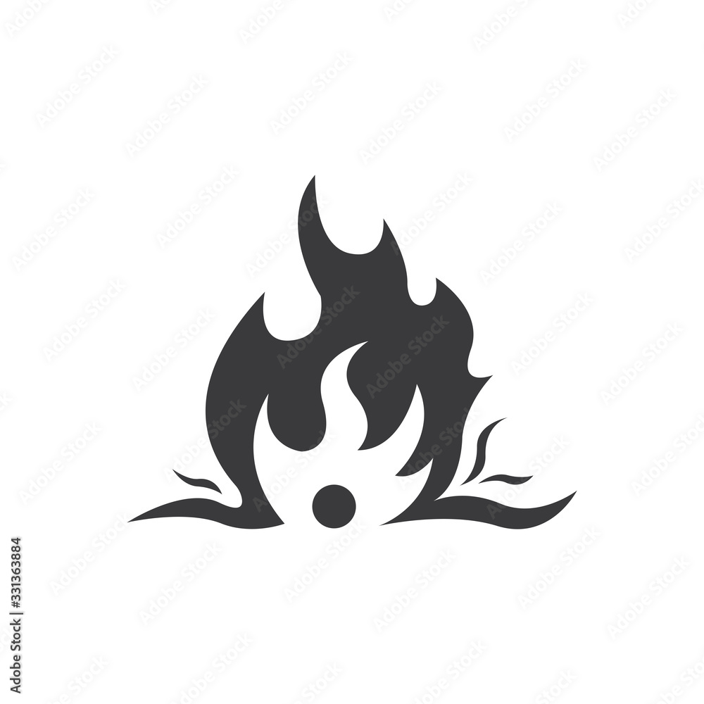 Fire flame vector illustration design template Fire flame vector illustration design template