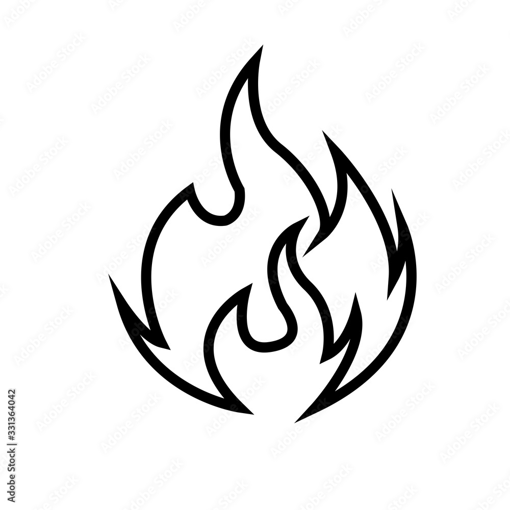 Fire flame vector illustration design template Fire flame vector illustration design template