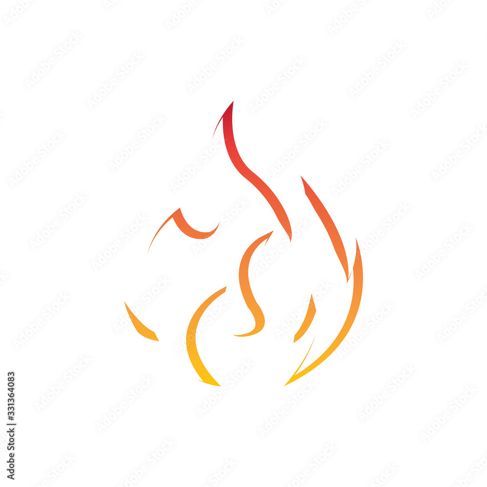 Fire flame vector illustration design template Fire flame vector illustration design template