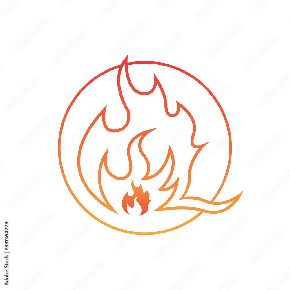 Fire flame vector illustration design template Fire flame vector illustration design template