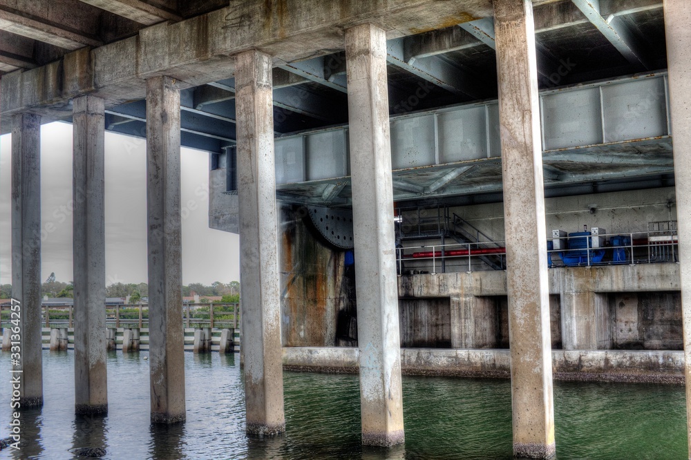 Underside of bridge Underside of bridge