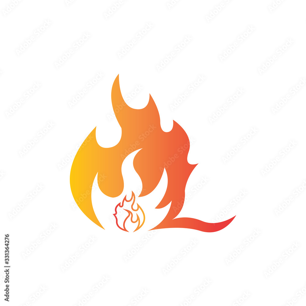 Fire flame vector illustration design template Fire flame vector illustration design template