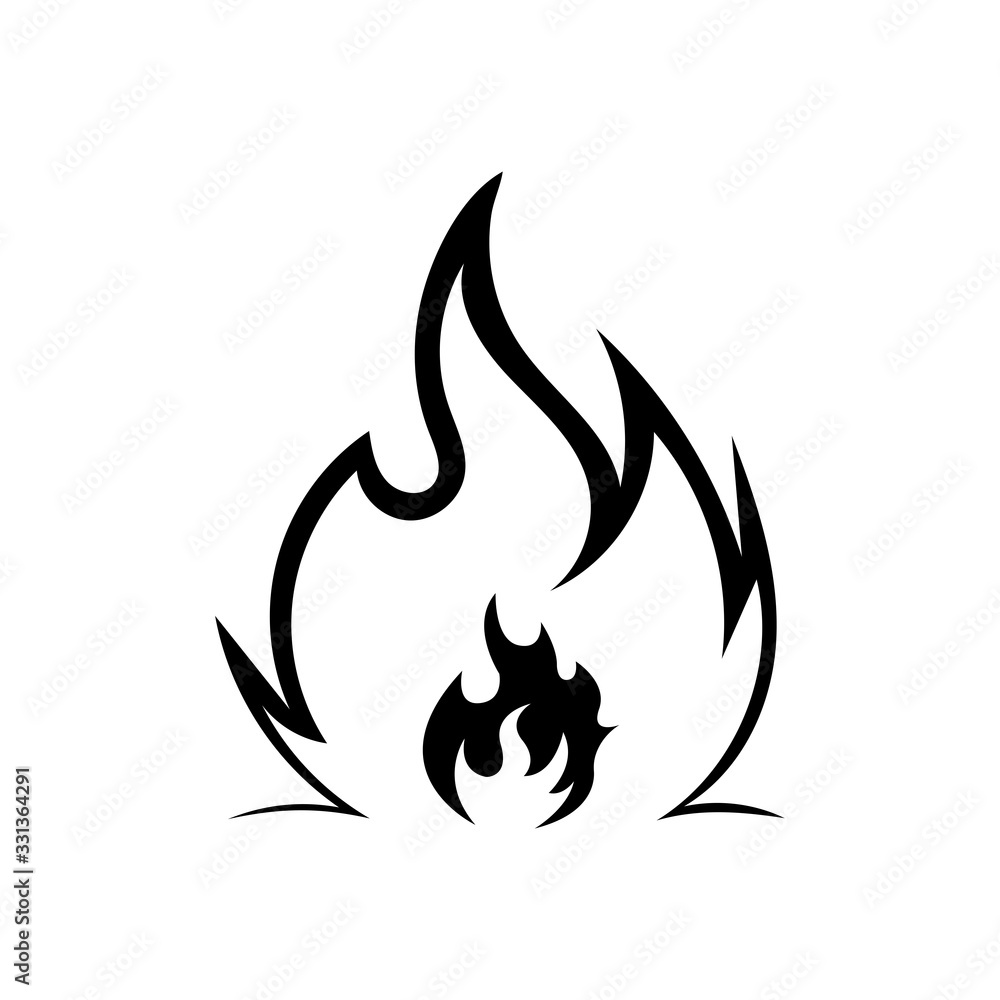 Fire flame vector illustration design template Fire flame vector illustration design template