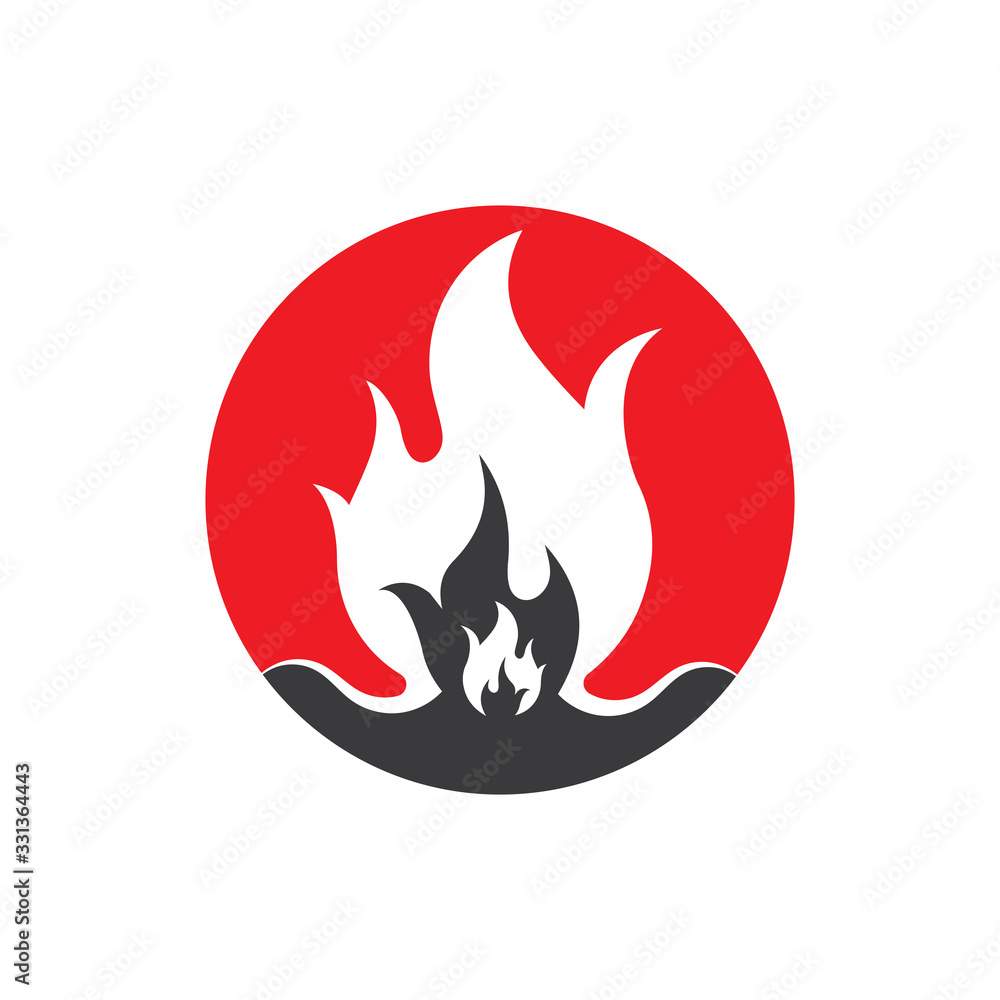 Fire flame vector illustration design template Fire flame vector illustration design template