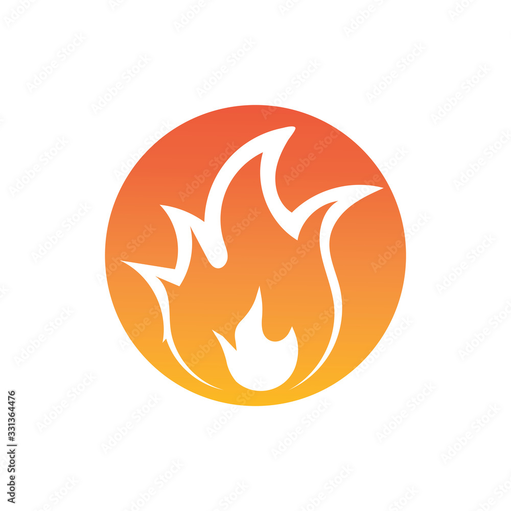 Fire flame vector illustration design template Fire flame vector illustration design template