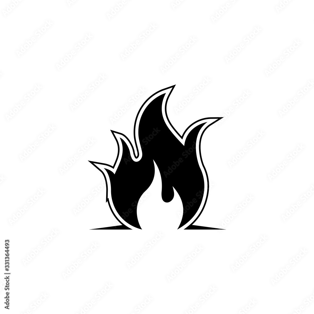 Fire flame vector illustration design template Fire flame vector illustration design template