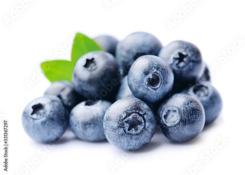 Blueberry isolated on white backgrounds.