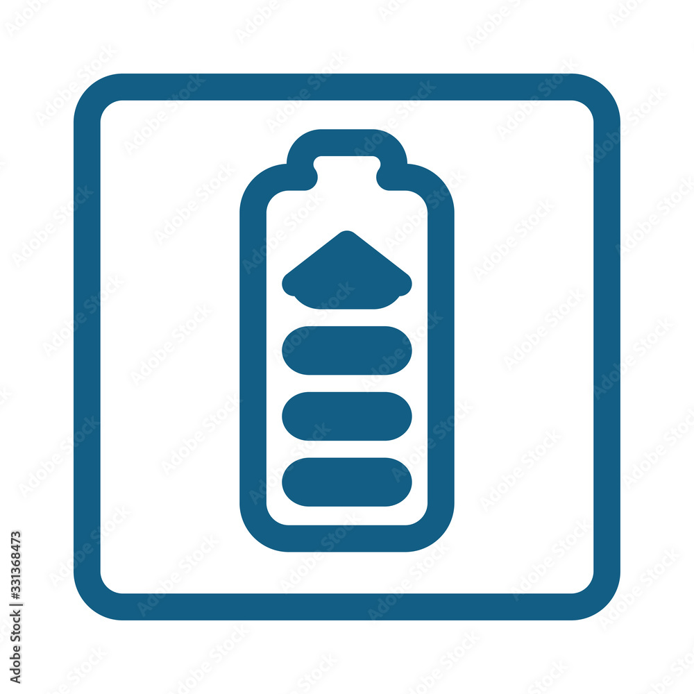 Full battery icon illustration vector design energy Full battery icon illustration vector design energy