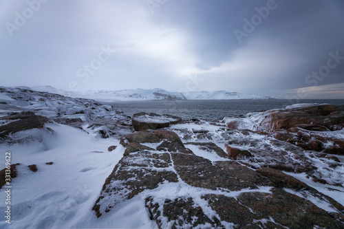 Wallpaper Mural Rocky coast of the Kola Peninsula, Barents sea, Arctic ocean Torontodigital.ca