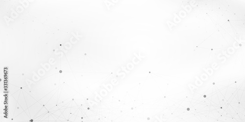Abstract background atoms for design technology and networking science photo