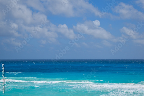 Caribbean beach on a summer day