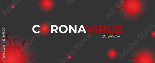 Coronavirus or Corona virus concept covid-19, medical lung and technology background.