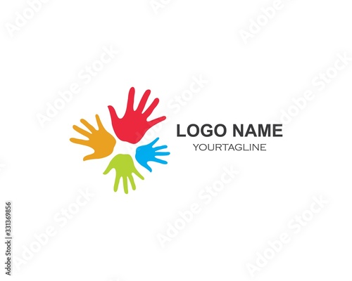 Hand Care Logo Template vector icon