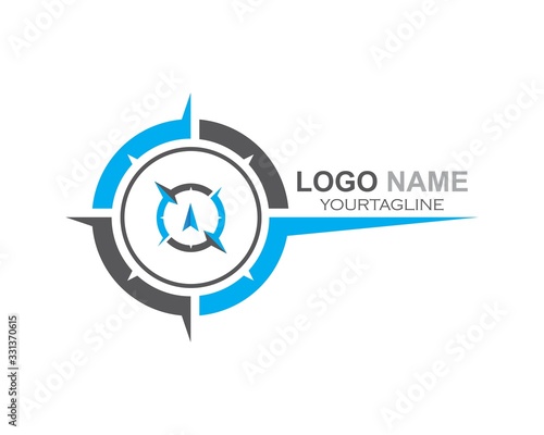 compass logo icon vector template