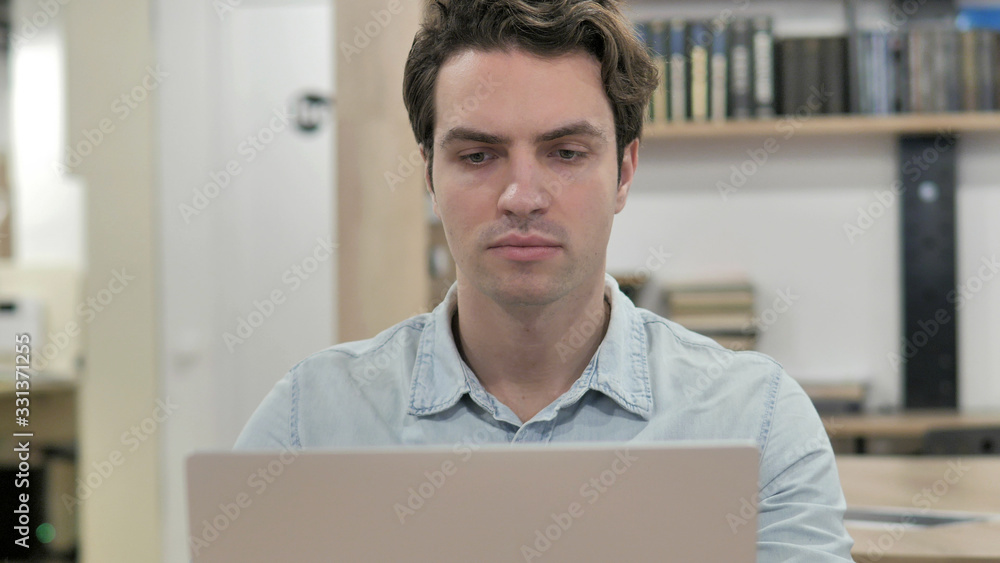 Young Creative Man Working On Laptop Young Creative Man Working On Laptop
