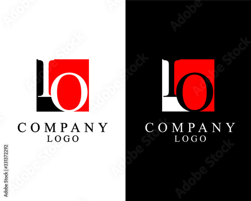 IO, OI logo Letter square shape logo vector for company identity.