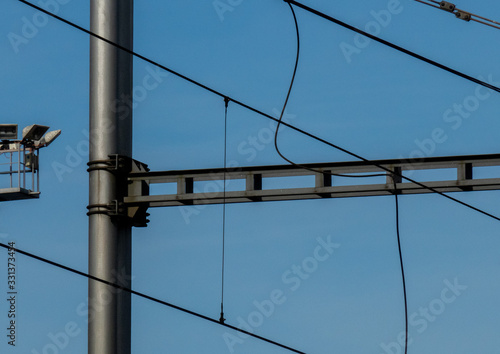 Wallpaper Mural Stop, do not cross. Barbed wire. Electric cables and barbed wire give life to this frame. Photo taken near a train station. Czech Republic Torontodigital.ca