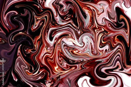 Fondo abstracto de mármol colorido. Ondas de color rosa suave e inclusión de color ocre, negro y blanco. Fondo con textura de piedra. Arte abstracto.