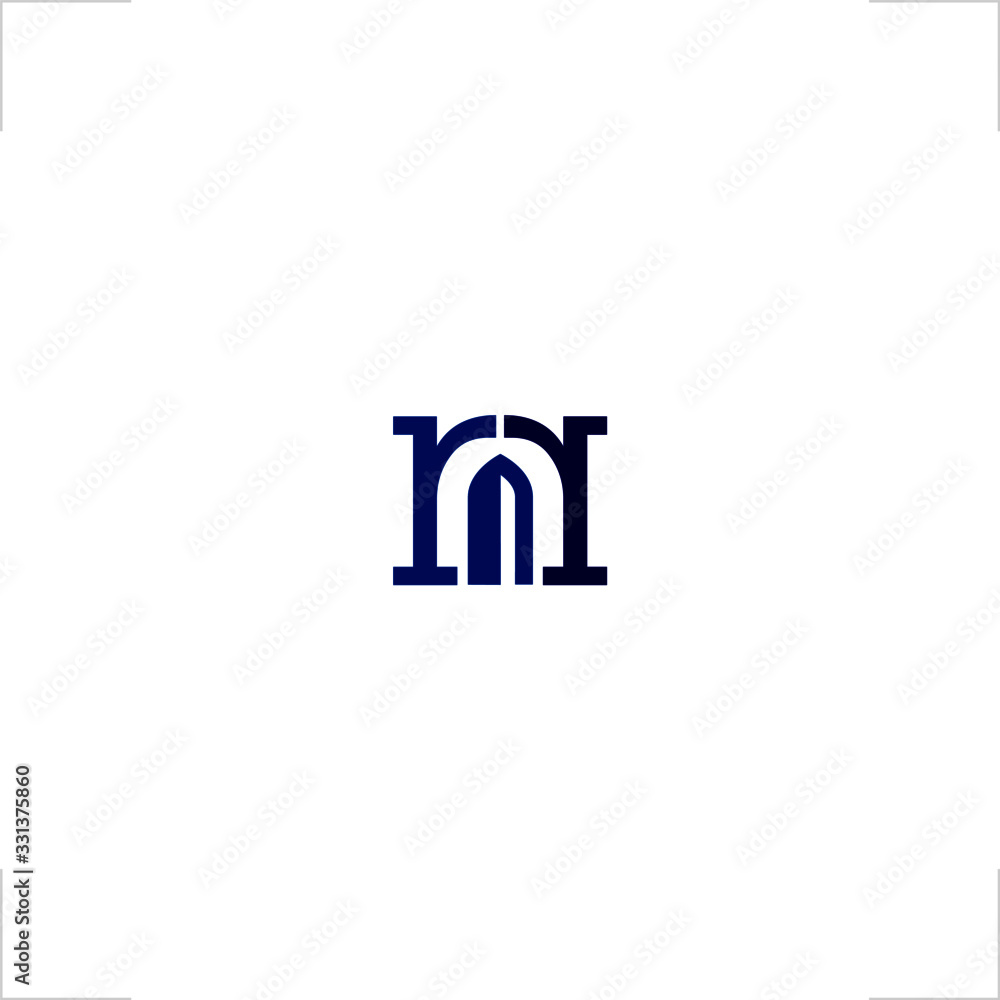 door gate logo initial R letter face to face design door gate logo initial R letter face to face design