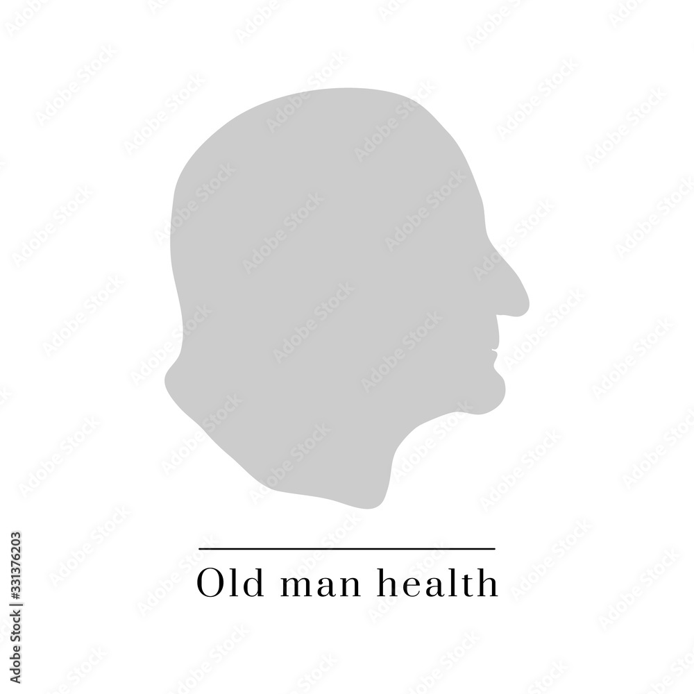 Elderly silhouette vector set Elderly silhouette vector set