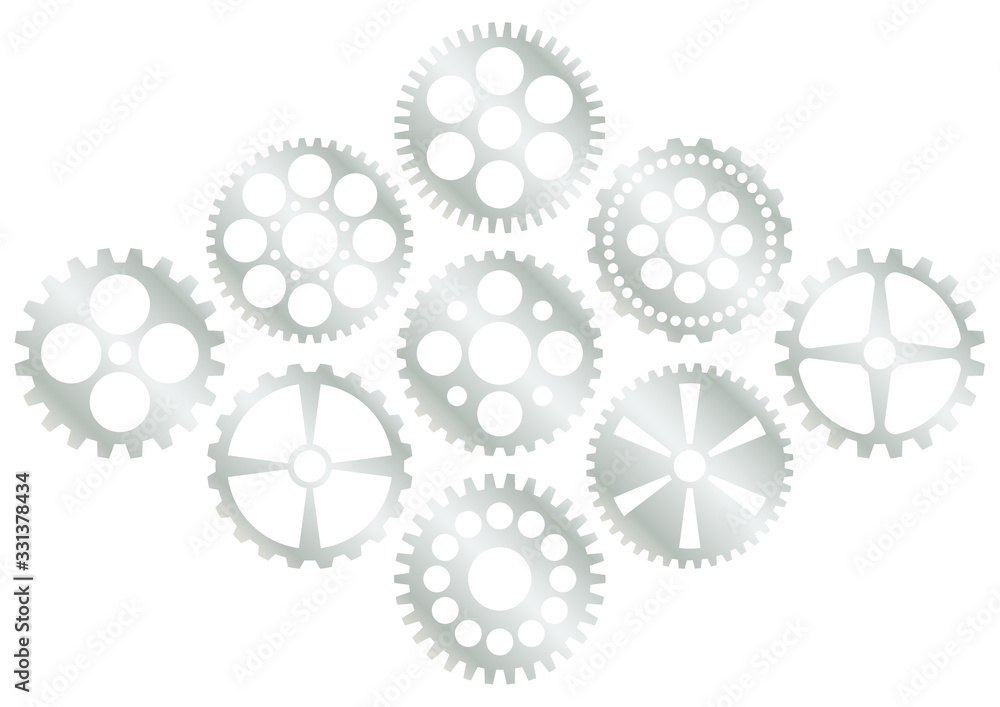 歯車のイラスト素材