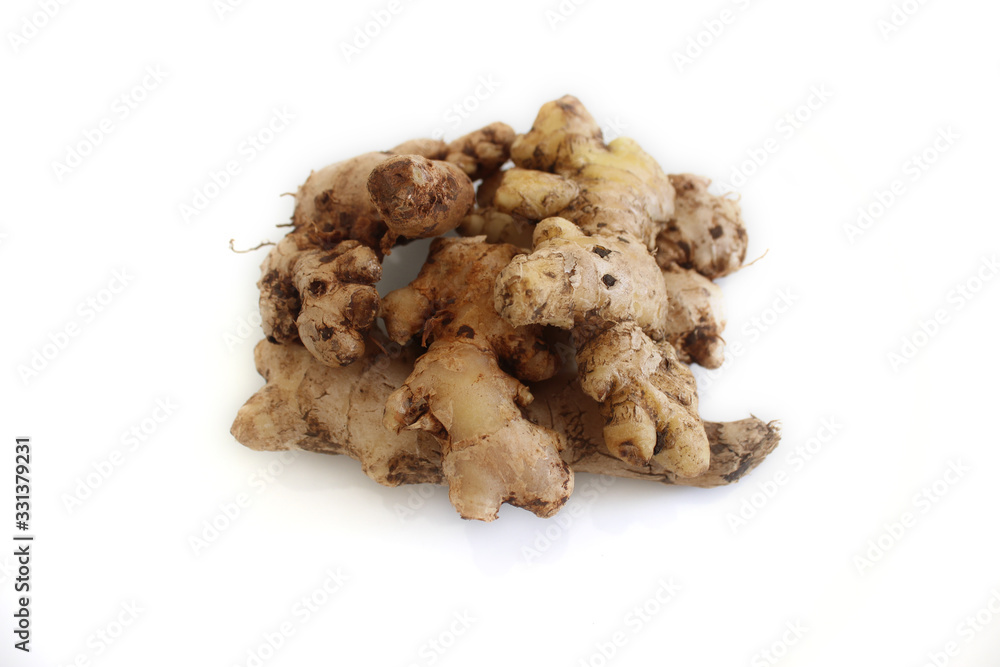 ginger root isolated on white background