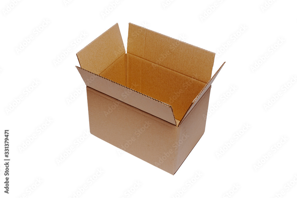 cardboard box isolated on white background cardboard box isolated on white background