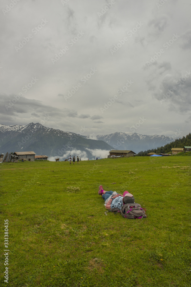 Fototapeta premium Kackar Mountains National Park ( Sal Plateau ) Rize, Turkey.
