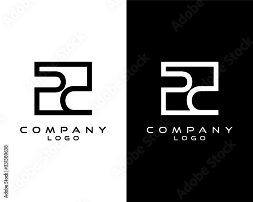 PC, CP Letters Logo Design. Simple and Creative Letter Concept Illustration vector