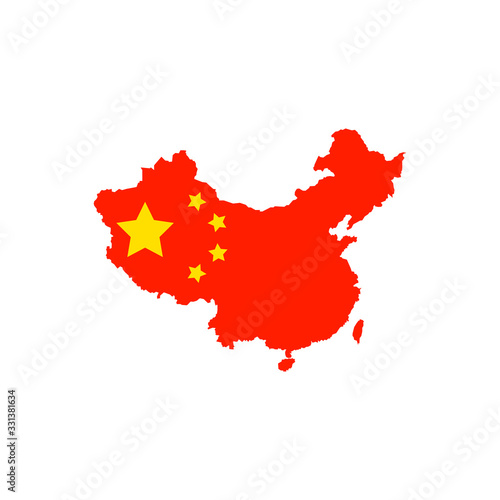 China icon isolated. Symbol, logo illustration for mobile concept and web design.