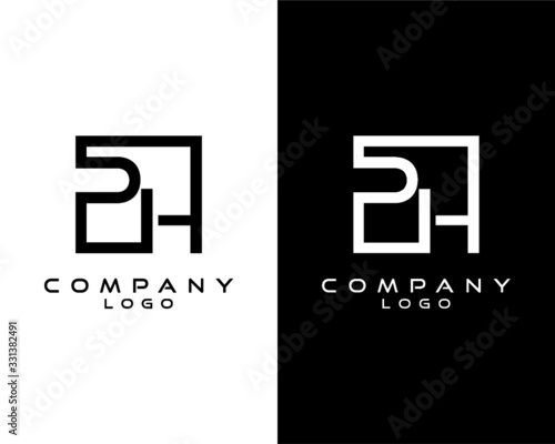 PH, HP Letters Logo Design. Simple and Creative Letter Concept Illustration vector