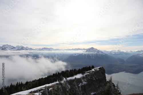 View from Niederhorn Switzerland