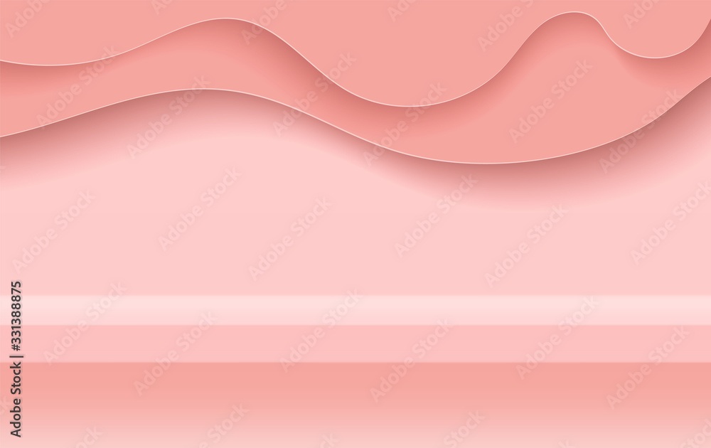 Holiday sale banner minimal background.Creative modern with realistic for placing objects on a shelf podium.Winter season wallpaper.pink pastel color tone.Abstract curve paper art and craft style Holiday sale banner minimal background.Creative modern with realistic for placing objects on a shelf podium.Winter season wallpaper.pink pastel color tone.Abstract curve paper art and craft style
