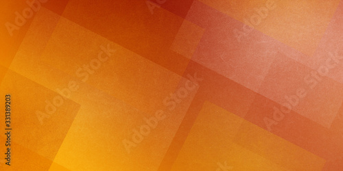 orange autumn background, halloween and Thanksgiving color, abstract background with angled lines, blocks, squares, diamonds, rectangles and triangle shapes layered in checkered style abstract patter photo