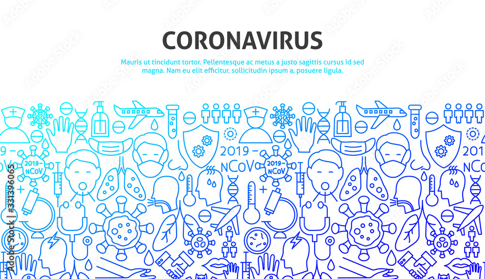 Fototapeta premium Coronavirus Art Concept