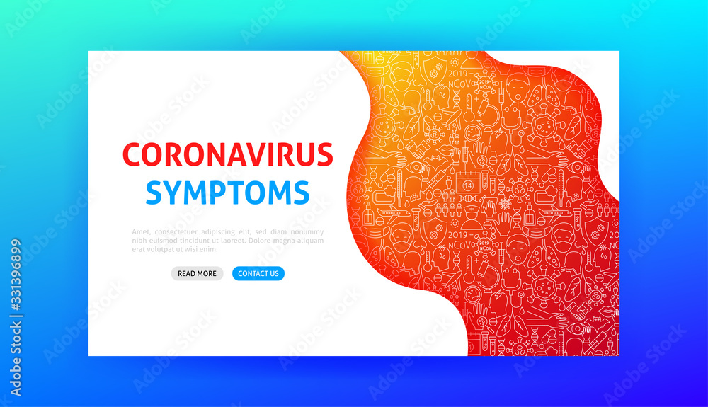Coronavirus Symptoms Landing Page