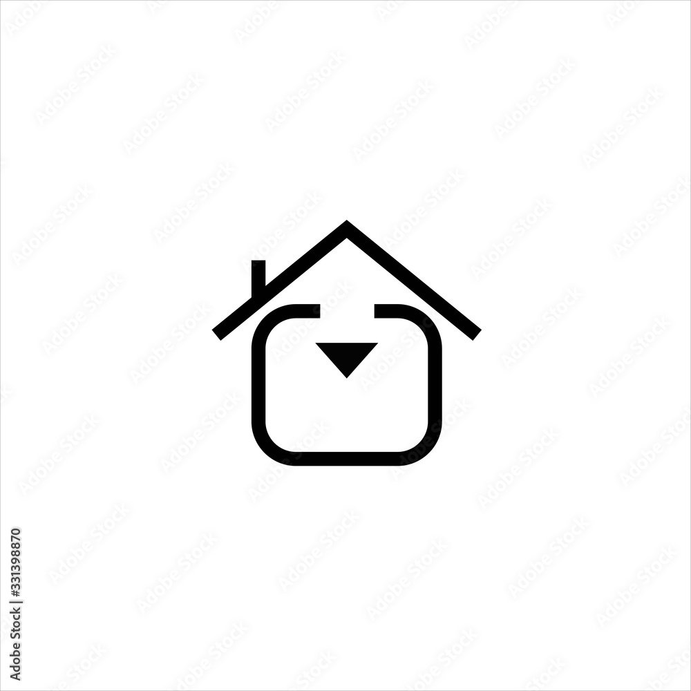 dog house vector line design logo inspiration dog house vector line design logo inspiration