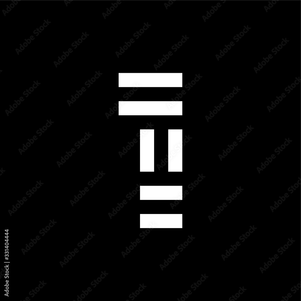 Vector Double Lines Logo Number 1 Vector Double Lines Logo Number 1