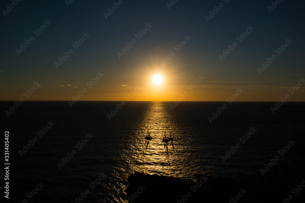 Sonnenuntergang auf Santorin