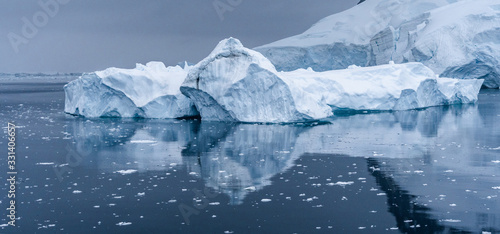 Iceberg in Antarctica sea. Port Lockroy.