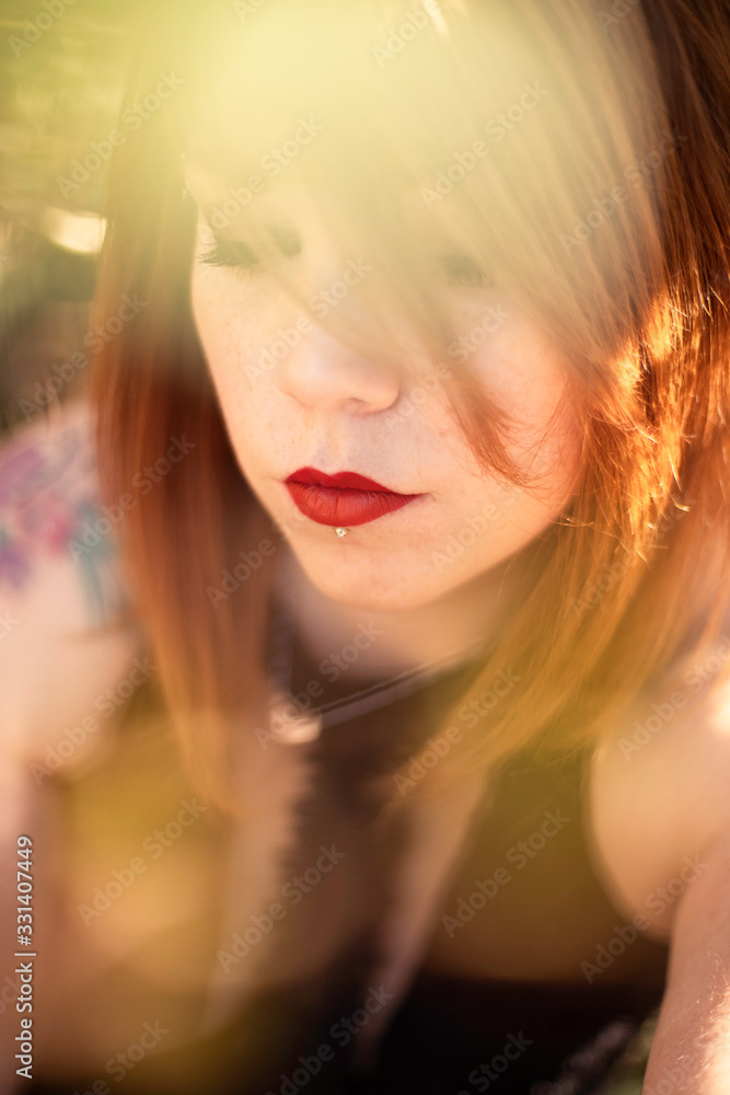 Fototapeta premium Portrait femme rousse