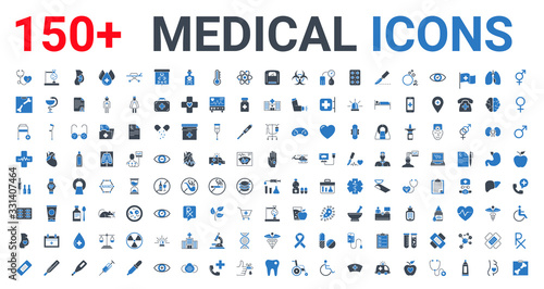 Medical Vector Icons Set.