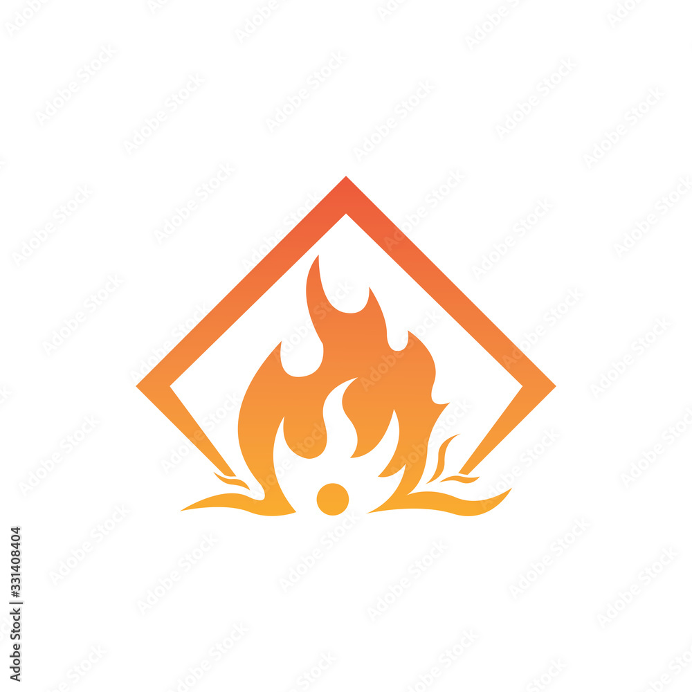 Fire flame vector illustration design template Fire flame vector illustration design template