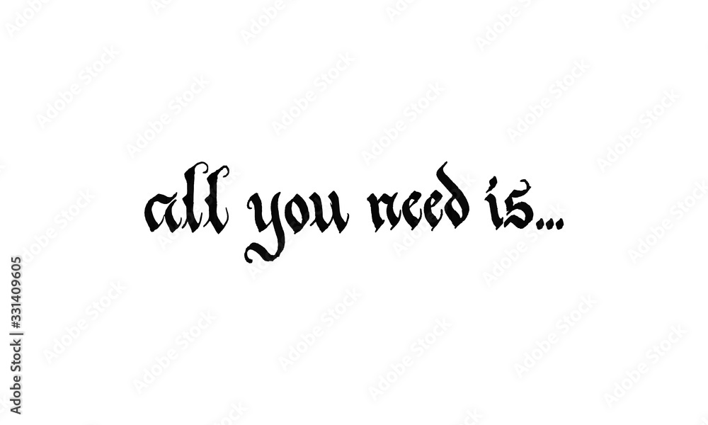 All you need is love - watercolor illustration All you need is love - watercolor illustration