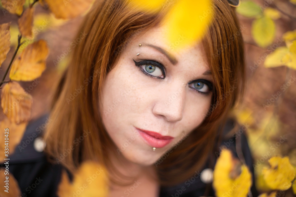 Portrait femme automne Portrait femme automne